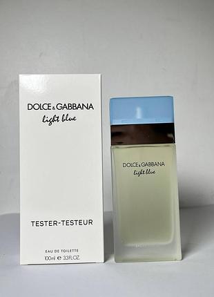 Туалетная вода dolce & gabbana light blue eau de toilette, 100ml тестер