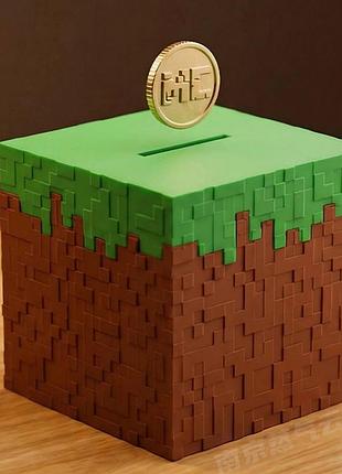 Скарбничка minecraft cube, майнкрафт куб