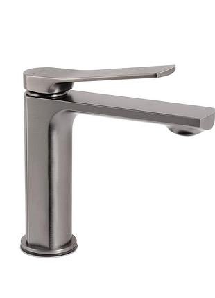 Смеситель для раковины qtap slavonice gunmetal black pvd (qtsla270gmb45924)