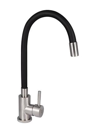 Змішувач для кухні lidz aria 015f3 з гнучким виливом (k35) black (ldari015f3bla43364)