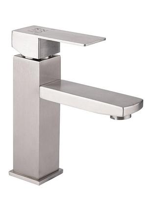Смеситель для раковины lidz kubis 001f (k35) nickel (ldkub001fnks28534)