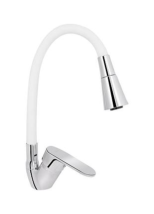 Смеситель для кухни lidz tani 008f3 с гибким изливом (k40) chrome/white (ldtan008f3wcr37037)