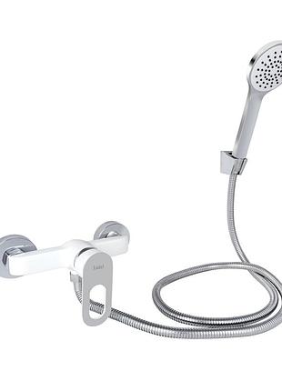 Змішувач для душу lidz latwa 010 (з душовим гарнітуром) (k40) white