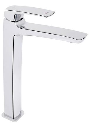 Смеситель для раковины qtap tern высокий chrome