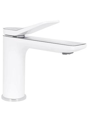 Змішувач для раковини qtap presto chrome/white (qtpre270crw45576)