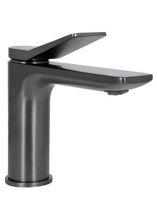 Смеситель для раковины qtap presto gunmetal black (qtpre270grp45581)