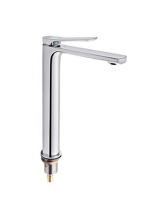 Змішувач для раковини qtap slavonice високий chrome (qtslv10h42103c)