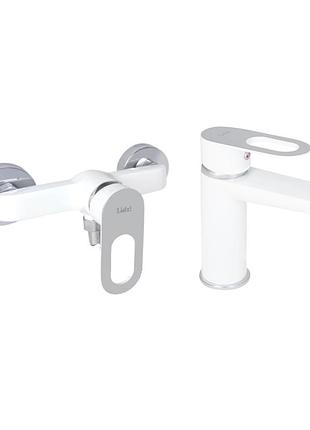 Набор смесителей latwa 001 + latwa 010 white