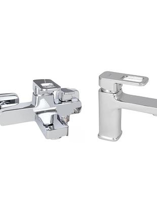 Набор смесителей wawel 001 + wawel 006 chrome