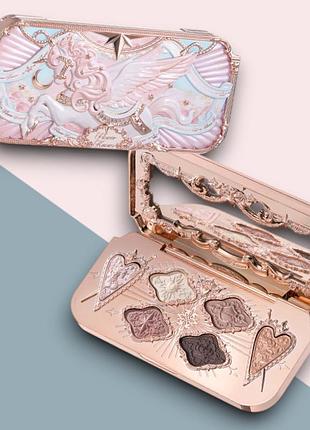 Палетка для макіяжу flower knows knight unicorn 6-color satin 01 aurora reverie