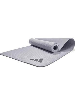 Килимок для йоги adidas yoga mat сірий уні 183 х 61 х 0,6 см adyg-10002sv