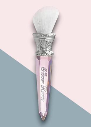 Пензлик для рум'ян flower knows shell's jewel crystal pink (рожевий)