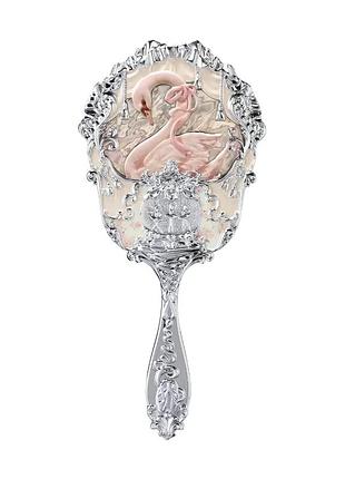 Косметичне ручне дзеркало swan ballet creamy white від flower knows