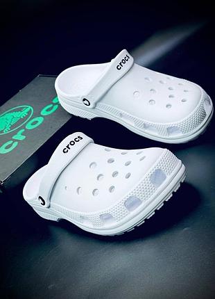 Чоловічі crocs білі | сабо унісекс | розміри 45–48 мужские шльопанцы  крокс большые размери
