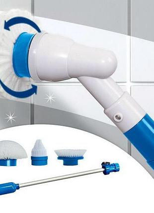 Электрическая щетка spin scrubber с насадками для сборки и чистки всех поверхностей