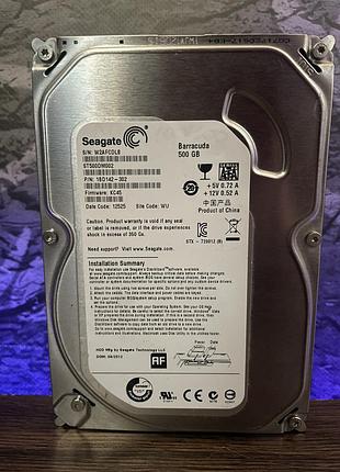 Жесткий диск hdd seagate 500gb 3.5″ sata iii 7200 об/мин 16mb б/у для компьютера