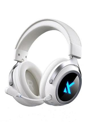 Игровые беспроводные наушники mchose x9 / 7.1 surround sound / tri-mode / white / белый