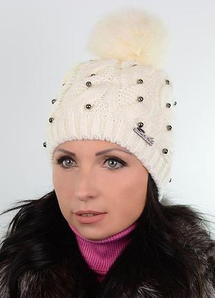 Шапка mary 180763 молоко