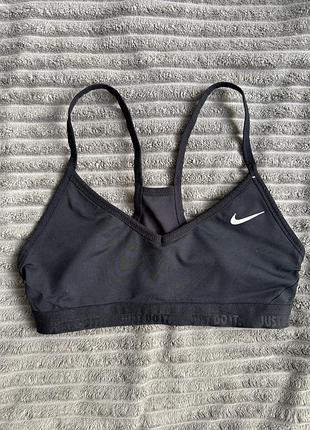 Чорний спортивний  ліф топ бра nike оригінал с