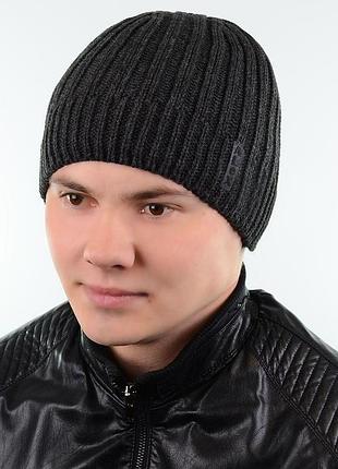 Шапка 18105 темно-серый