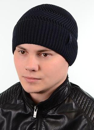 Шапка 18113 темно-синій