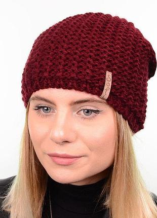 Шапка keyt 18075 бордовий