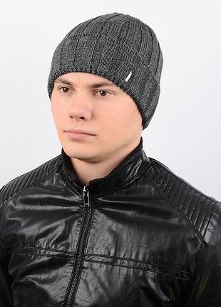 Шапка sb17013 темно-сірий