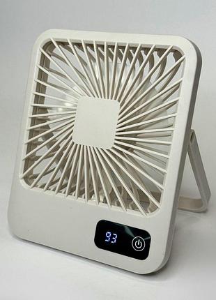 Настільний вентилятор desktop stand fan x3 з дисплеєм, 5 швидкостями, зміною нахилуc