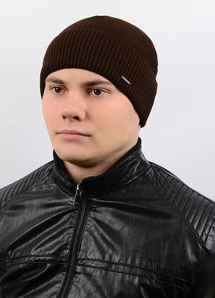 Шапка 12087 коричневий