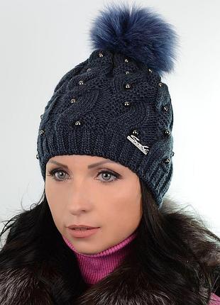 Шапка mary 180763 джинс