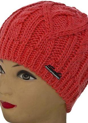 Шапка sh15017 коралловый