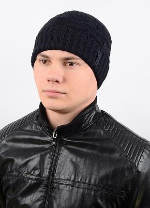 Шапка al17048 темно-синій