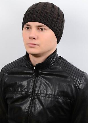 Шапка al17038 темно-коричневий