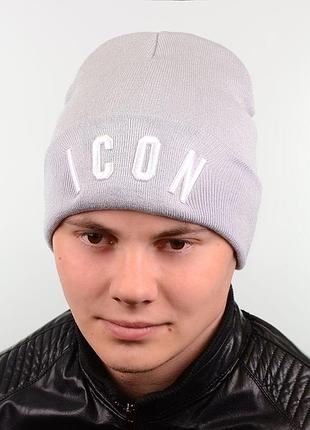 Шапка l18012 світло-сірий