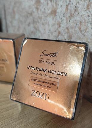 Гидрогелевые патчи для глаз с золотом zozu smooth eye mask contains gold 60 шт