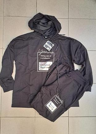 Жіночий спортивний костюм якісний та комфортний розмірний ряд:xl,2xl, 3xl,4xl.