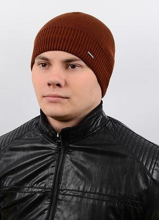 Шапка 12088 коричневий