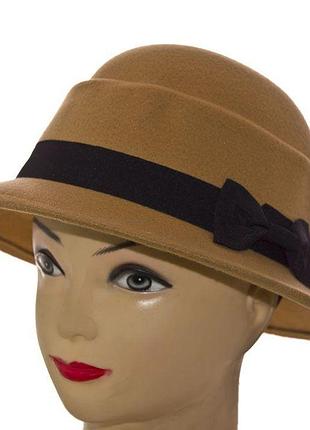 Капелюх фетровий f16003 бежевий