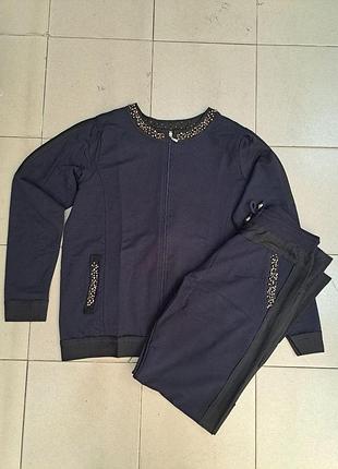 Женский спортивный костюм качественный и комфортный размерный ряд:xl,2xl, 3xl.