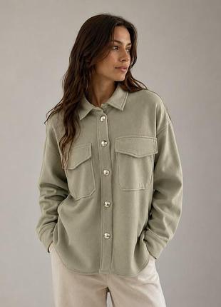Куртка-сорочка шакет shein кольору хакі oversize, розмір m (підійде на s/m)