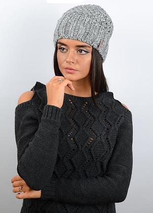 Шапка milena 17010 светло-серый