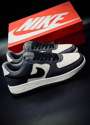 Nike air force 1 чоловічі сіро-білі  | для школи та на кожен день | розміри 40–45 мужские найки подростковые кроссовки
