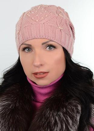 Шапка леона 18111 пудра