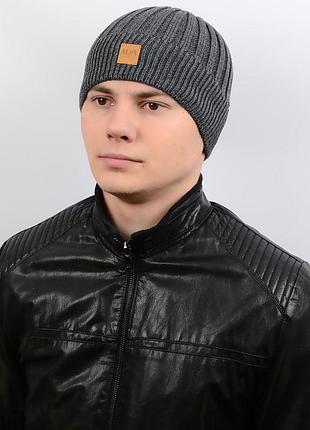Шапка al17039 темно-сірий