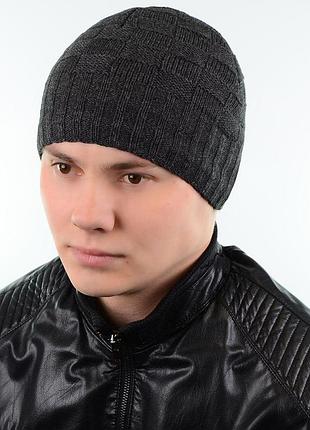Шапка 13068 темно-серый