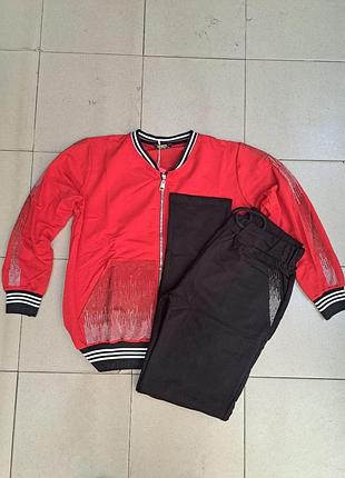 Жіночий спортивний костюм якісний та комфортний розмірний ряд:xl,2xl, 3xl.