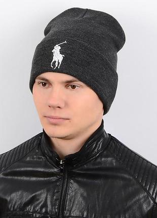 Шапка l1704n темно-сірий