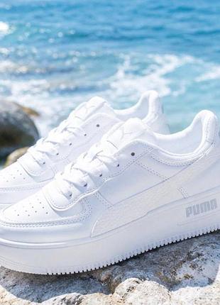 Жіночі шкіряні кросівки puma white | класика & спорт | новинка | розміри 35–41 женские кроссовки вид пуми лето 2026
