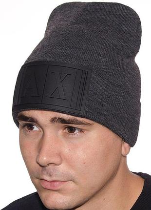 Шапка l19054 темно-сірий