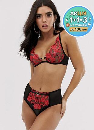 Мереживні труси трусики сліпи батал plus size з вишивкою ann summers uk 24 50 4-5xl 🔥🔥🔥